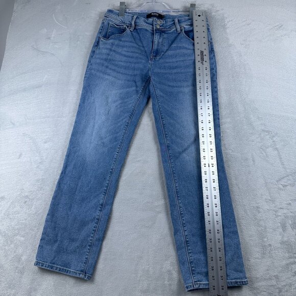 Hudson Slim Straight Leg Jeans Womens Size 8 Light Wash 1811754 Mid Rise Blue - Picture 15 of 16